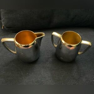 International Silver Chrome Sugar and Creamer Universal Pattern No. 8903